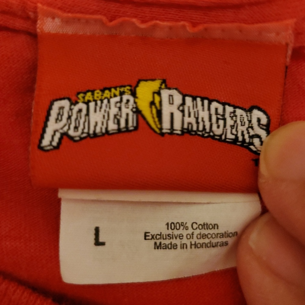 Power Rangers Red Ranger shirt size large - Picture 3 of 3